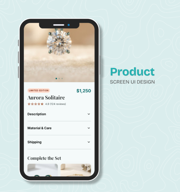 Jewelry App - UI Design Stitch Kit